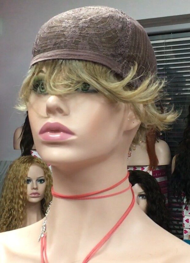 Peluca rizada natural YESSI color 18h613 plata