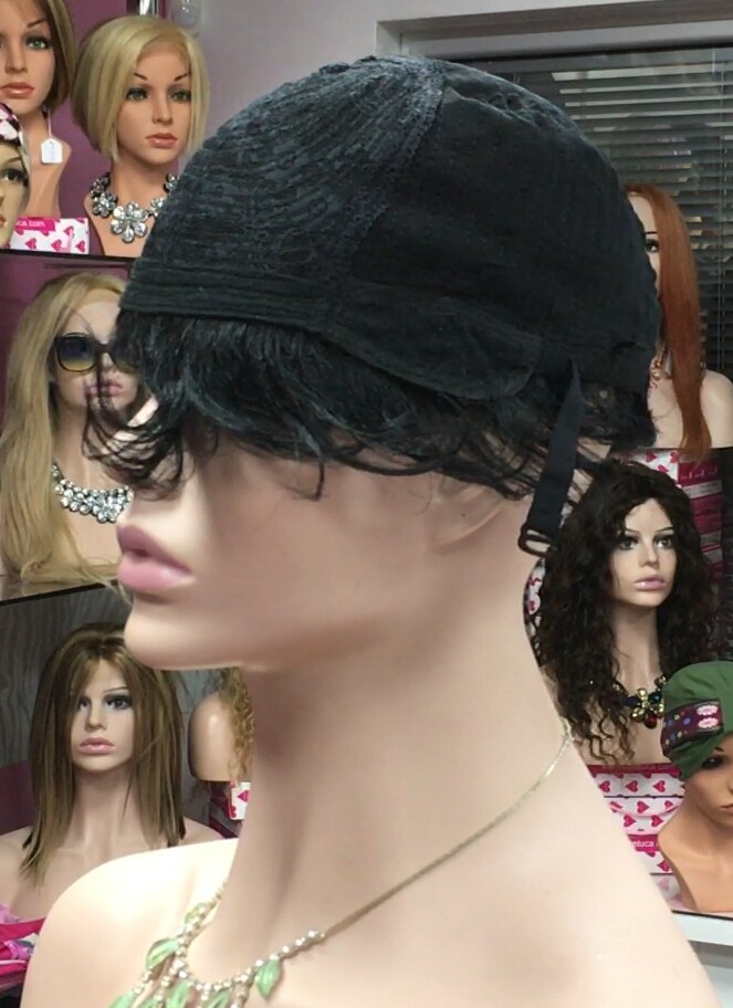 Peluca rizada cabello natural YESSI color 1