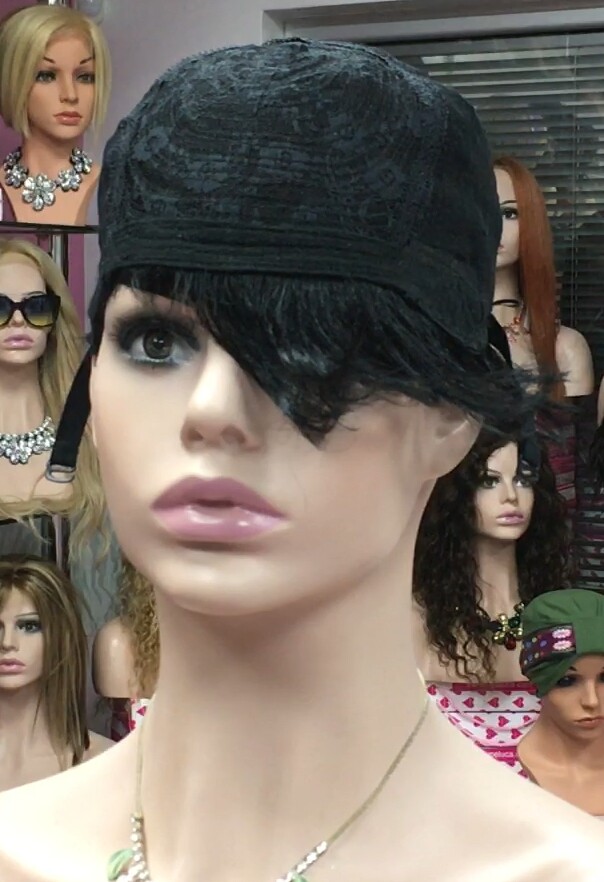 Peluca rizada cabello natural YESSI color 1