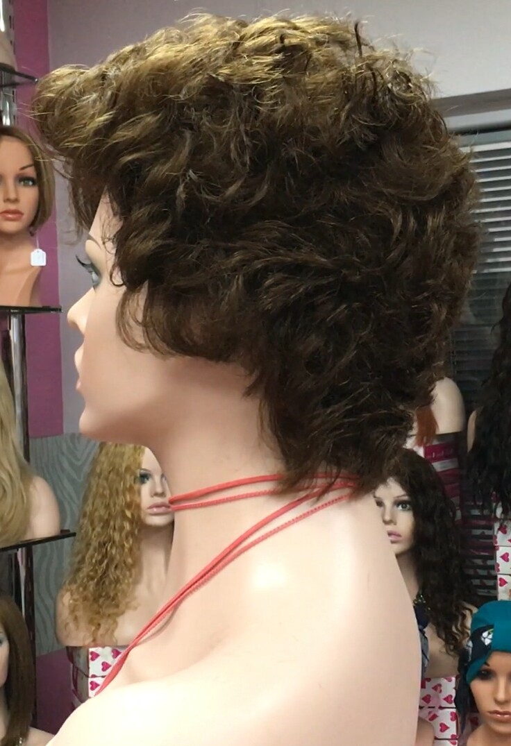 Peluca rizada natural YESSI color 5