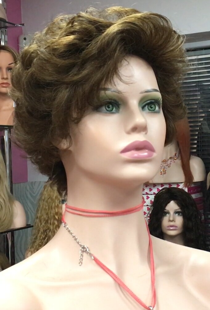 Peluca rizada natural YESSI color 5