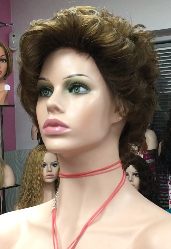 Peluca rizada natural YESSI color 5