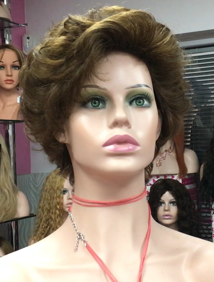 Peluca rizada natural YESSI color 5
