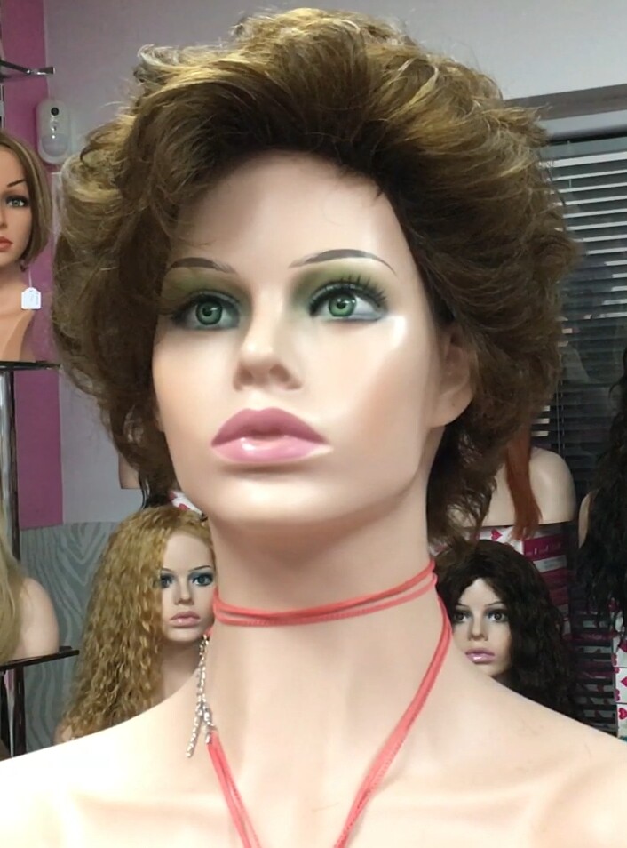 Peluca rizada natural YESSI color 5