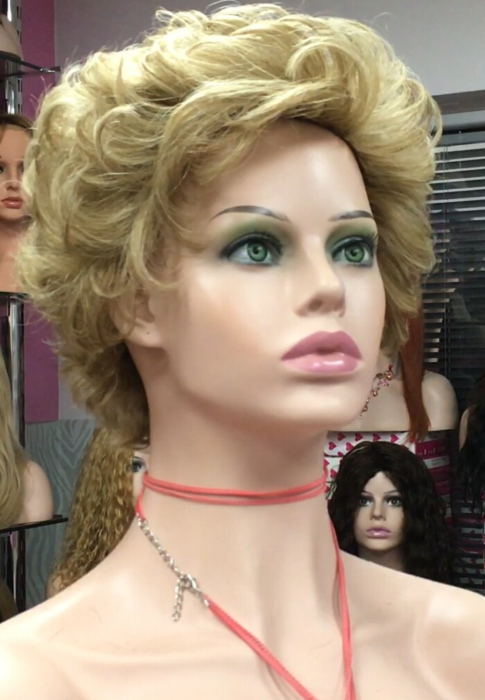 Peluca rizada natural YESSI color 8h613