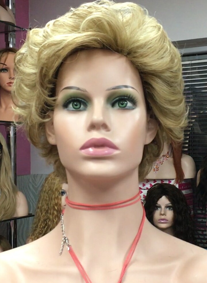 Peluca rizada natural YESSI color 8h613