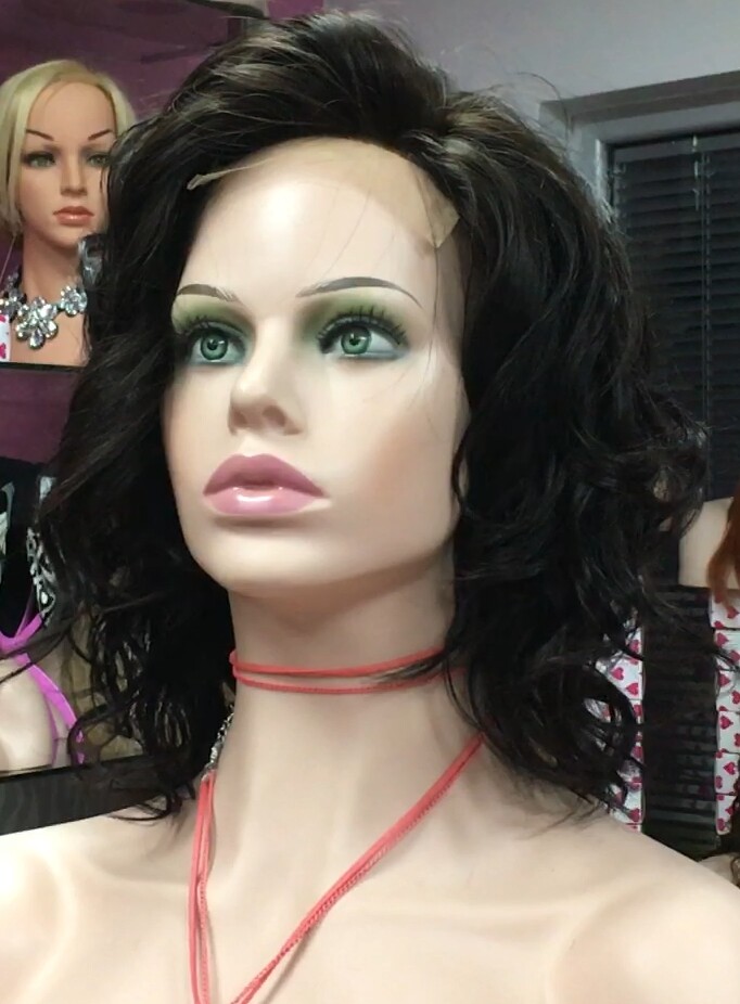 Peluca natural WENDY- Ondas Frontal de TUL color 1