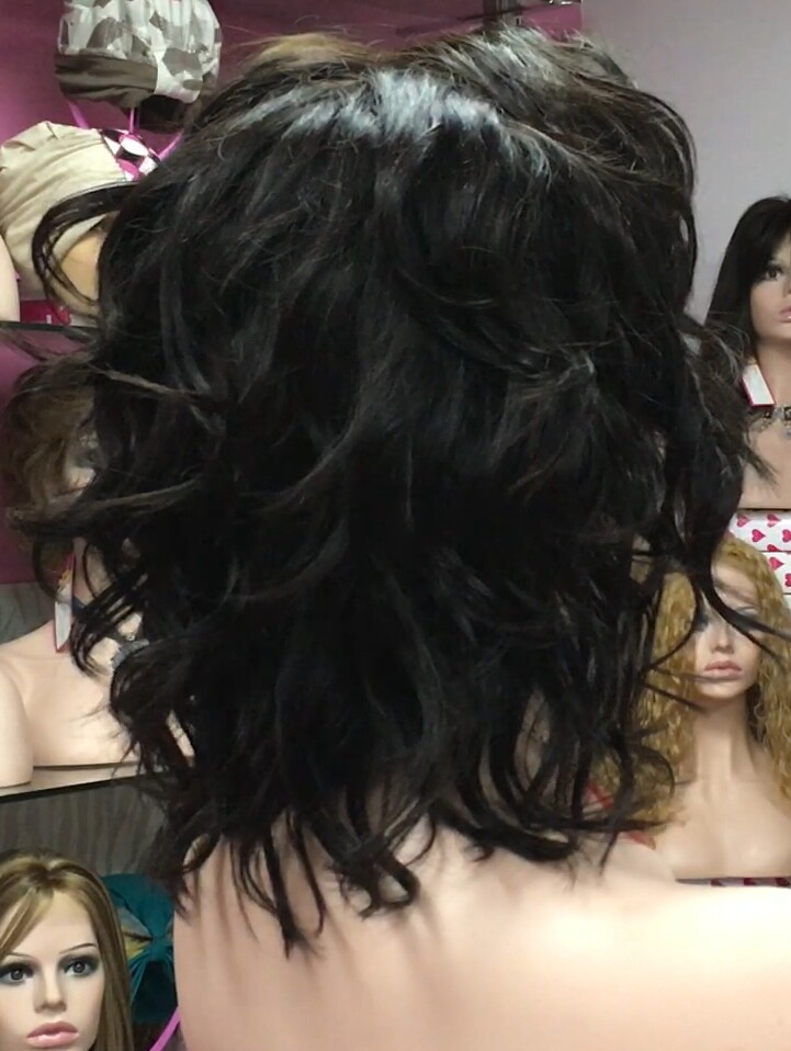Peluca natural WENDY- Ondas Frontal de TUL color 1