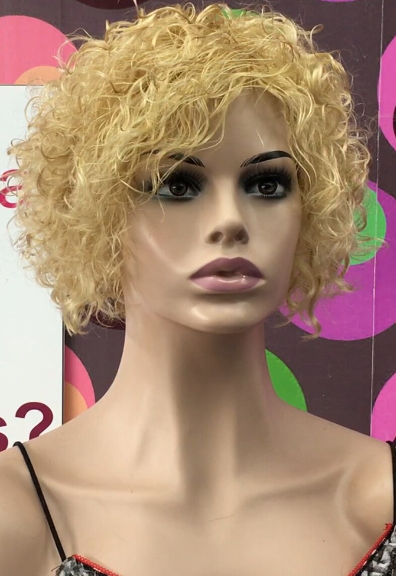 Peluca rizada natural CINTA color 613 maquina