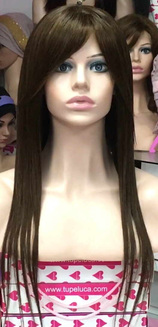 Peluca pelo natural CONCHA fleco largo  4 TOP INYECCION