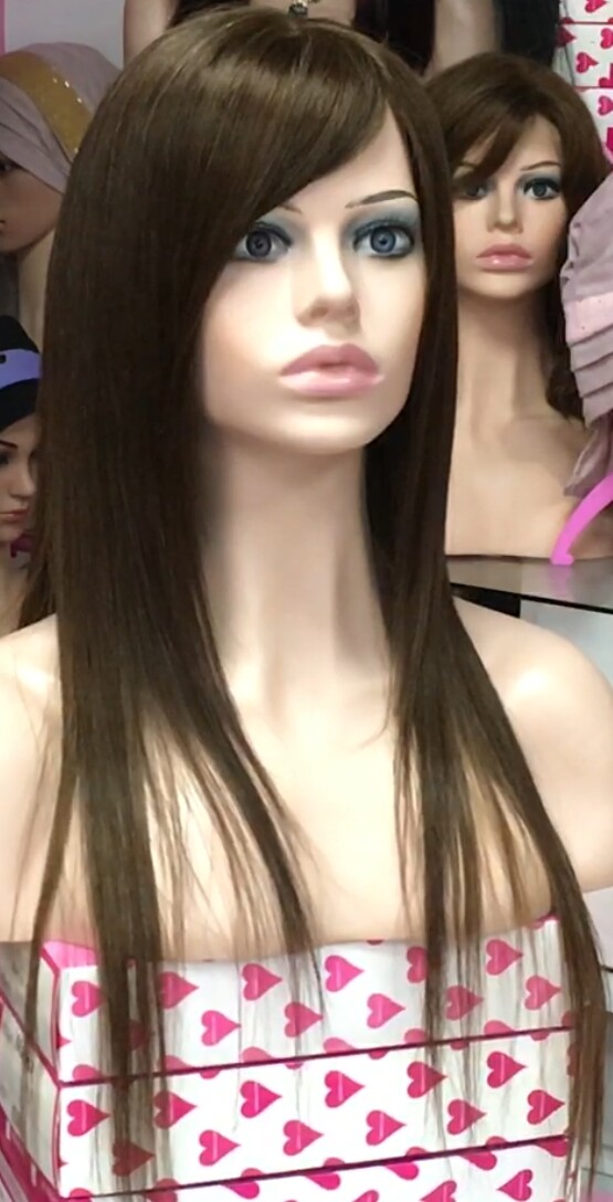 Peluca pelo natural CONCHA fleco largo 4t5 TOP INYECCION