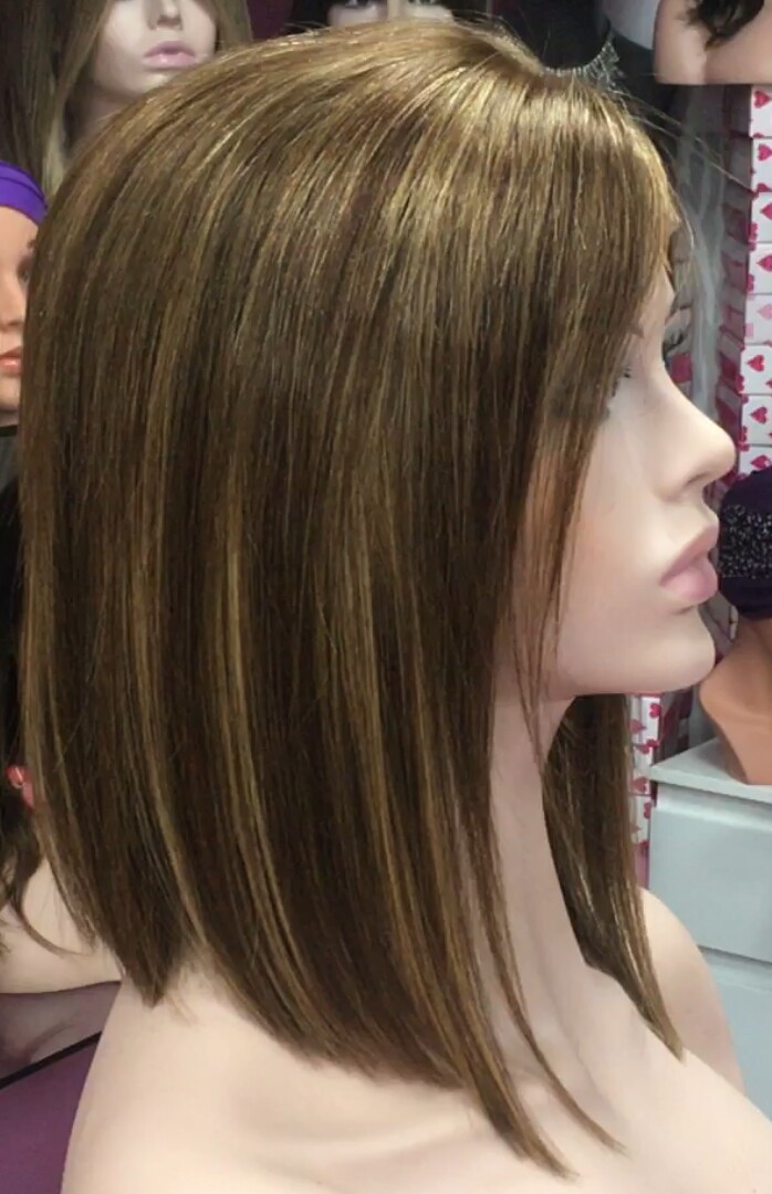 Peluca natural MELANIA color 4h27 frontal tul