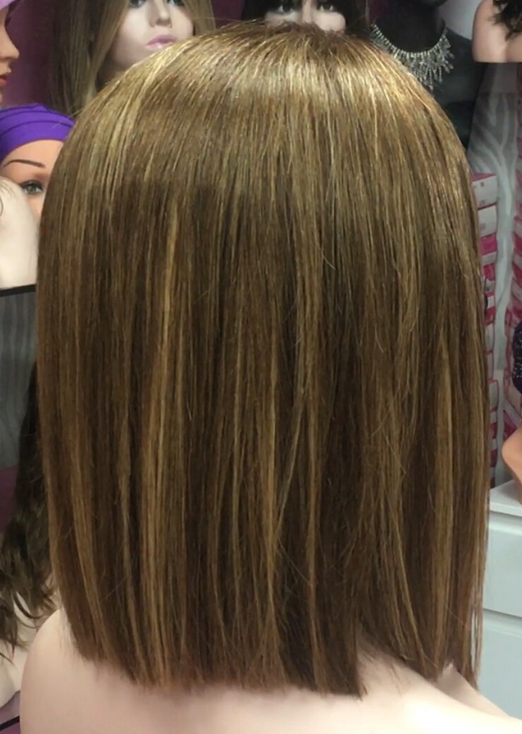 Peluca natural MELANIA color 4h27 frontal tul