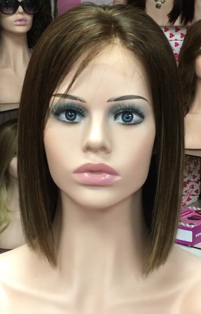 Peluca natural MINAUTI color 4R8h613 RAYA de TUL