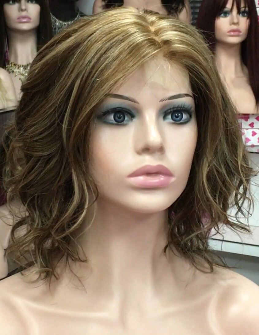 Peluca natural Wendy- ONDAS color 4H18 RAYA DE TUL