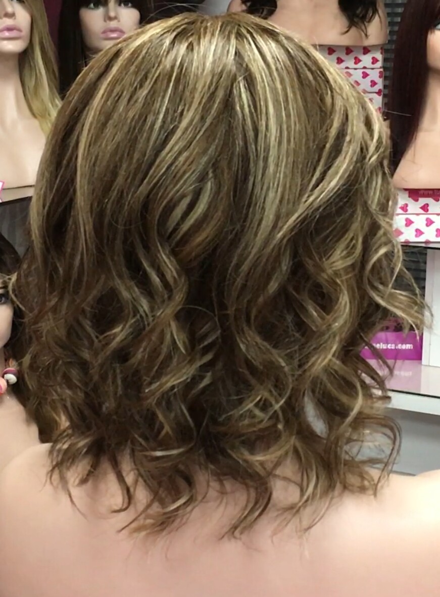 Peluca natural Wendy- ONDAS color 4H18 RAYA DE TUL