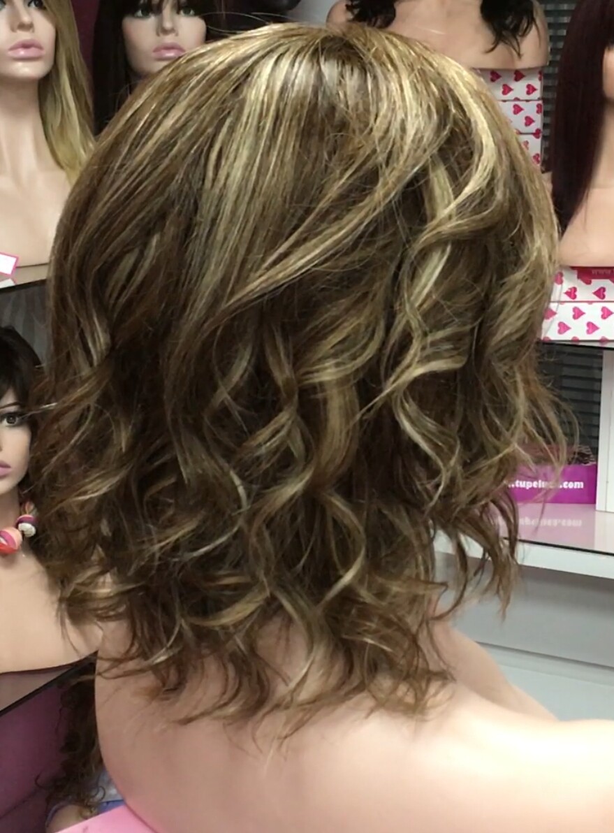Peluca natural Wendy- ONDAS color 4H18 RAYA DE TUL