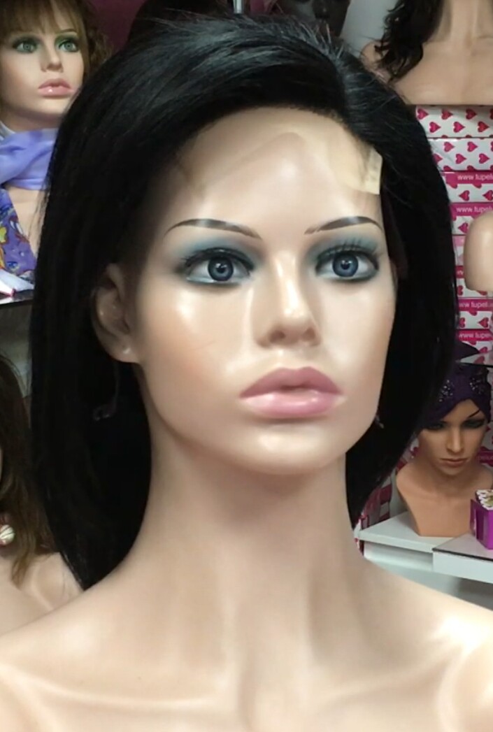 Peluca natural  WENDY LISO  color 1 TOP TUL