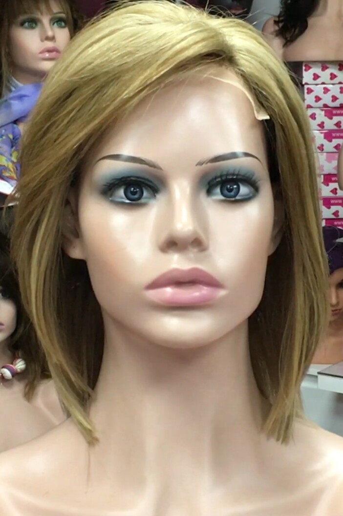 Peluca natural  WENDY LISO color8H613H16 TOP TUL