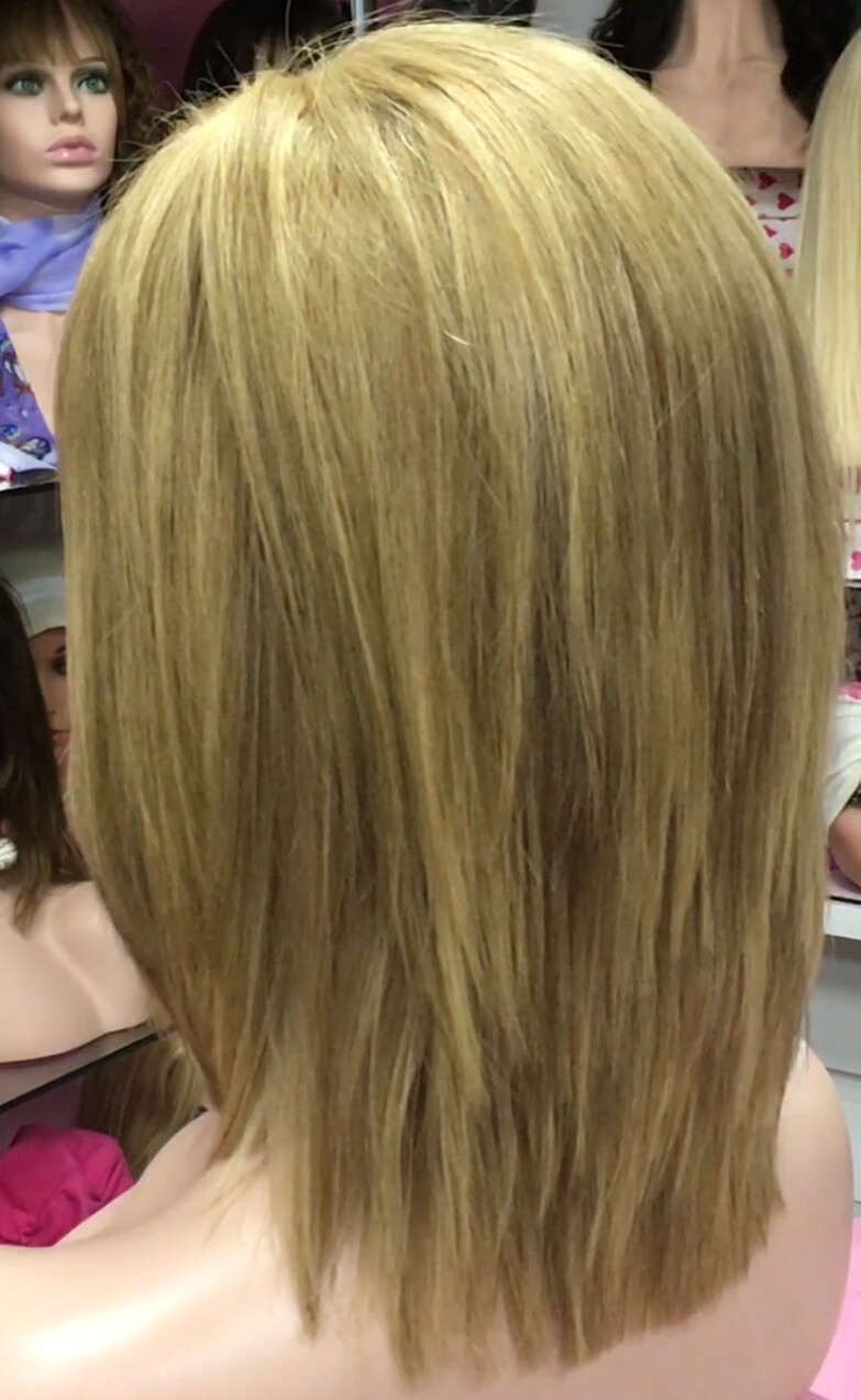 Peluca natural  WENDY LISO color8H613H16 TOP TUL
