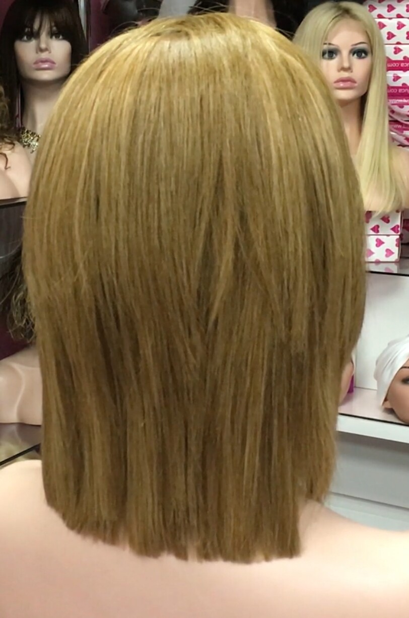 Peluca natural  WENDY LISO color 8 FRONTAL TUL