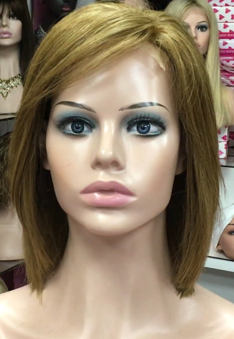 Peluca natural  WENDY LISO color 8 FRONTAL TUL