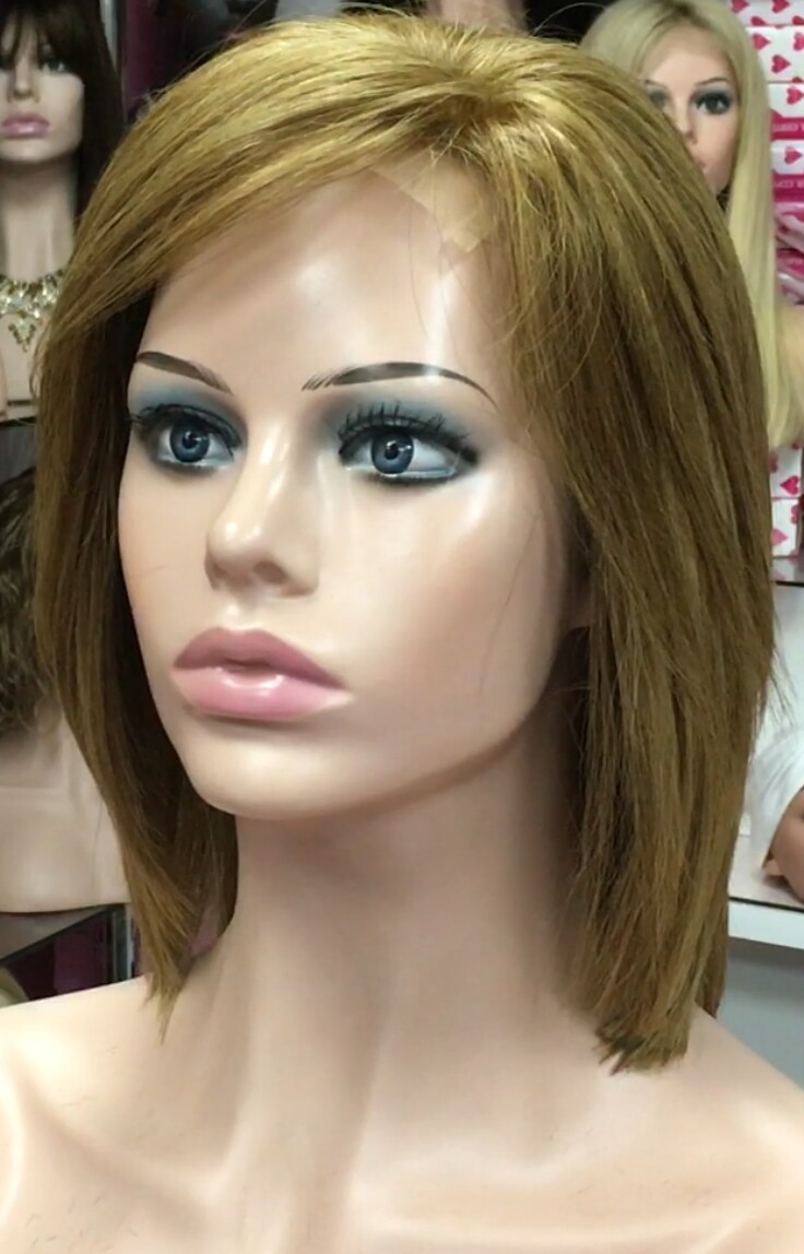 Peluca natural  WENDY LISO color 8 FRONTAL TUL