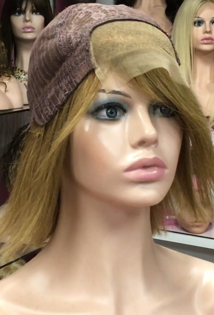 Peluca natural  WENDY LISO color 8 FRONTAL TUL