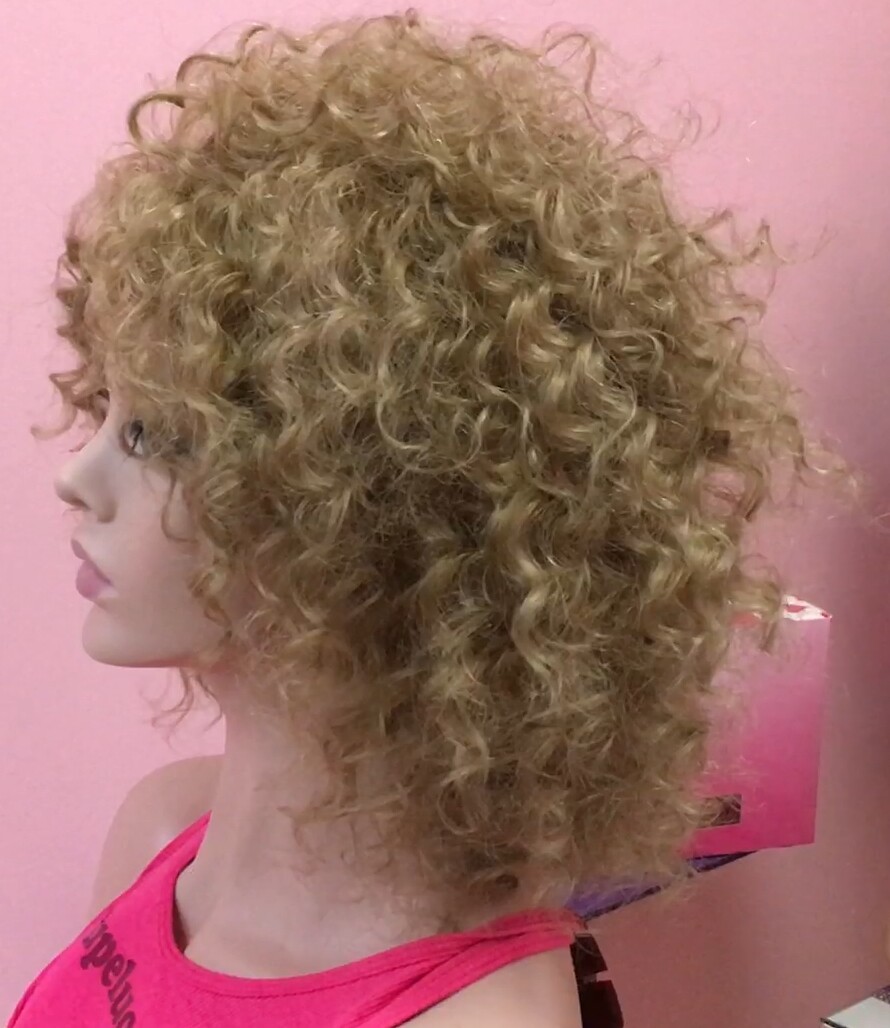 Peluca natural  AFRO CANDELARIA -  color 18 confecc. maquina
