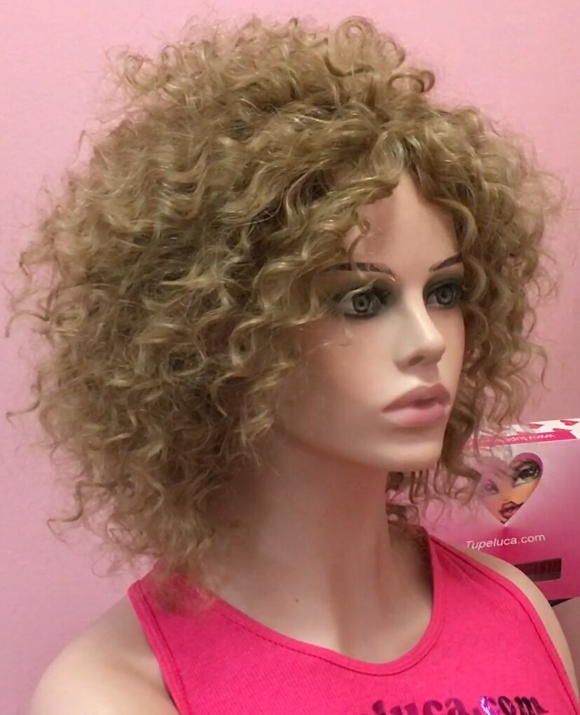 Peluca natural  AFRO CANDELARIA -  color 18 confecc. maquina