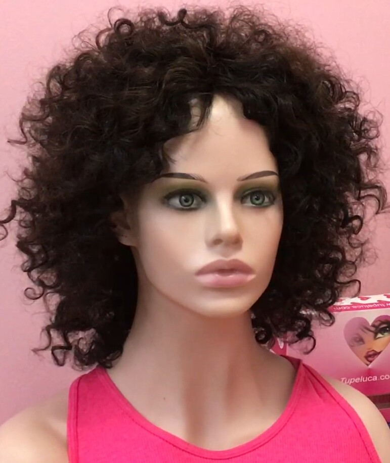 Peluca natural  AFRO CANDELARIA -  color 1/2 confecc. maquina