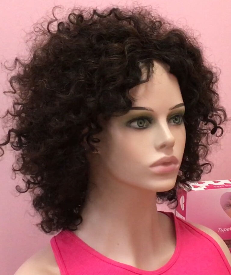 Peluca natural  AFRO CANDELARIA -  color 1/2 confecc. maquina