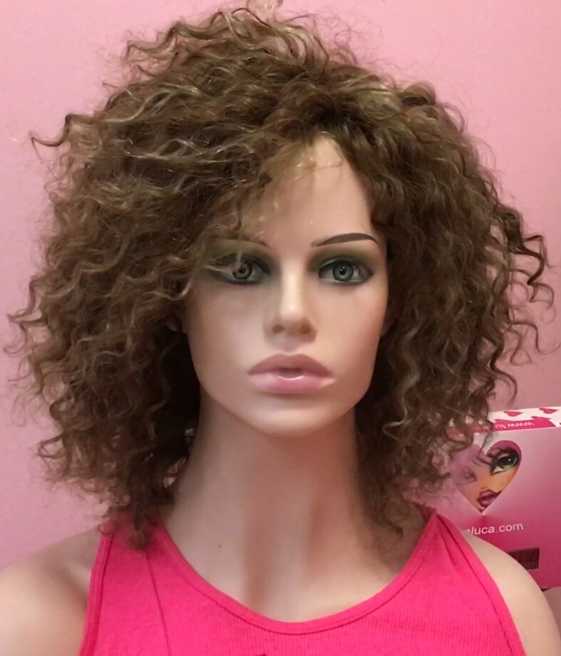 Peluca natural  AFRO CANDELARIA -  color 8H613 confecc. maquina