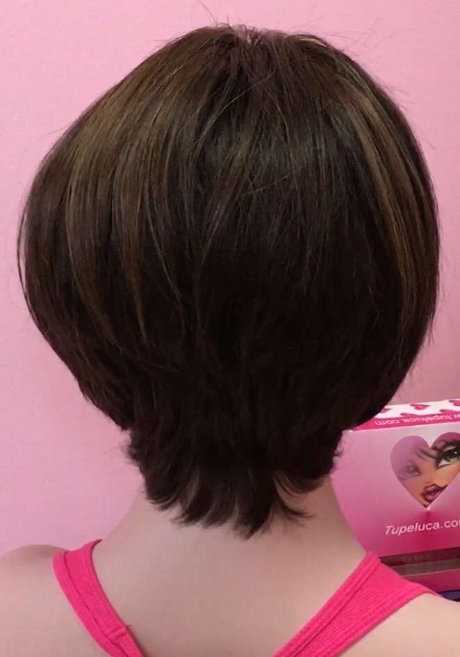 Peluca natural ISABELLA color 1B/2h4 TOP TUL