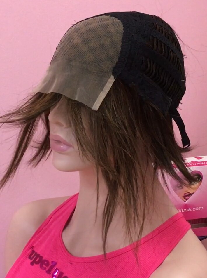 Peluca natural ISABELLA color 1B/2h4 TOP TUL