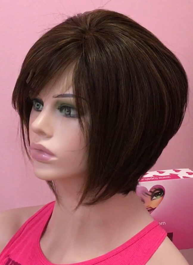 Peluca natural ISABELLA color 1B/2h4 TOP TUL