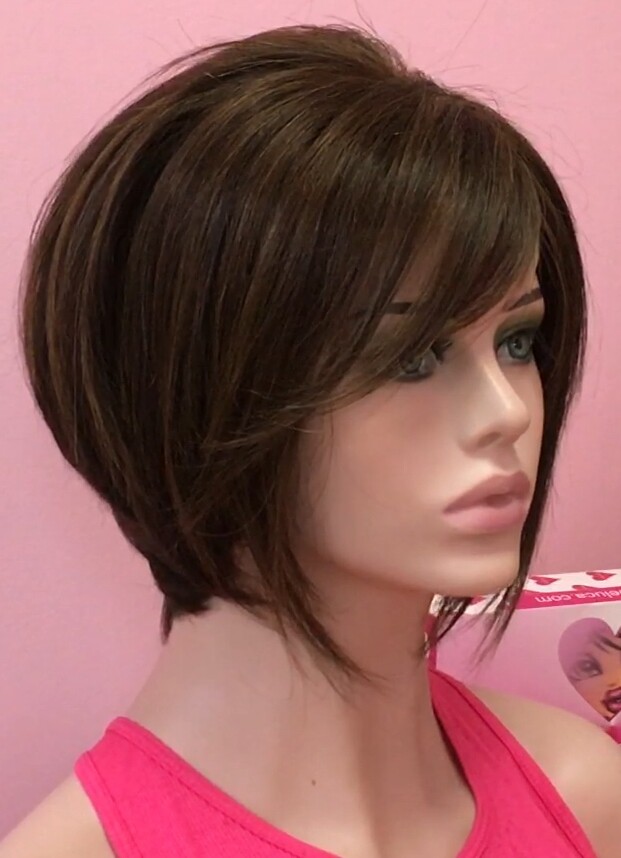 Peluca natural ISABELLA color 1B/2h4 TOP TUL