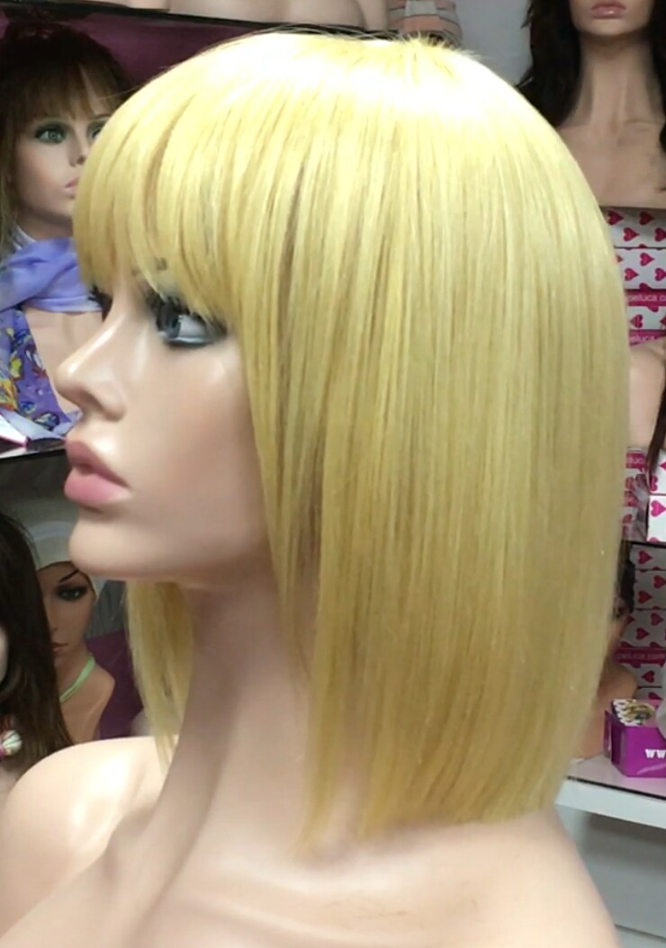 Peluca natural  CLEO color 613 maquina