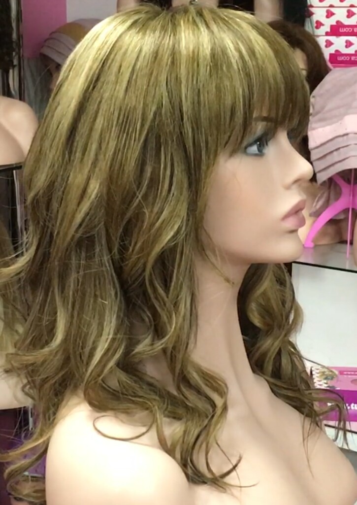 Peluca natural KAMILA color TINTE 6H16H19 TOP TUL transparente efecto piel