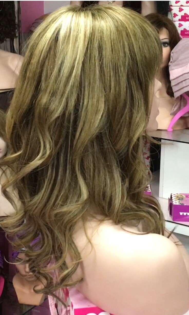 Peluca natural KAMILA color TINTE 6H16H19 TOP TUL transparente efecto piel