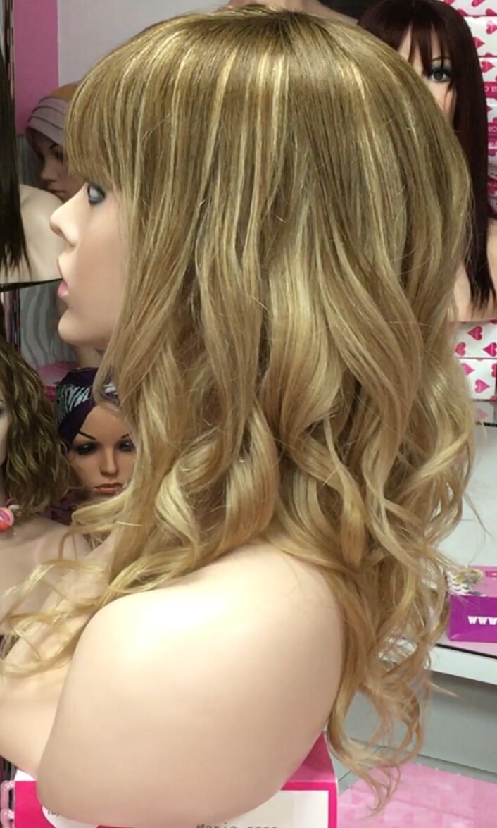 Peluca cabello natural KAMILA color 6T16 MAQUINA