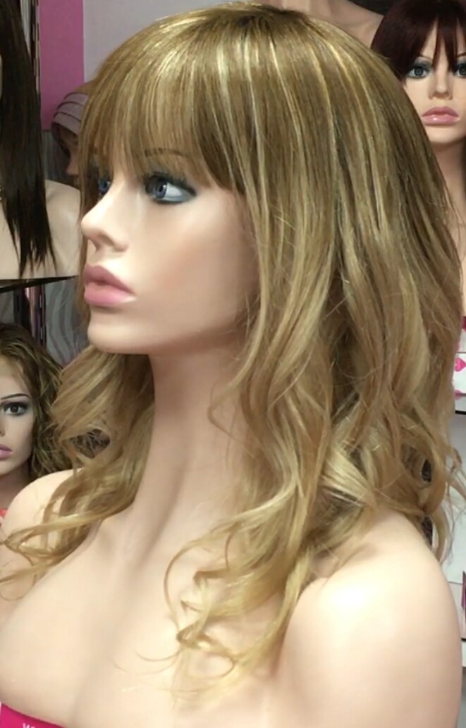 Peluca cabello natural KAMILA color 6T16 MAQUINA