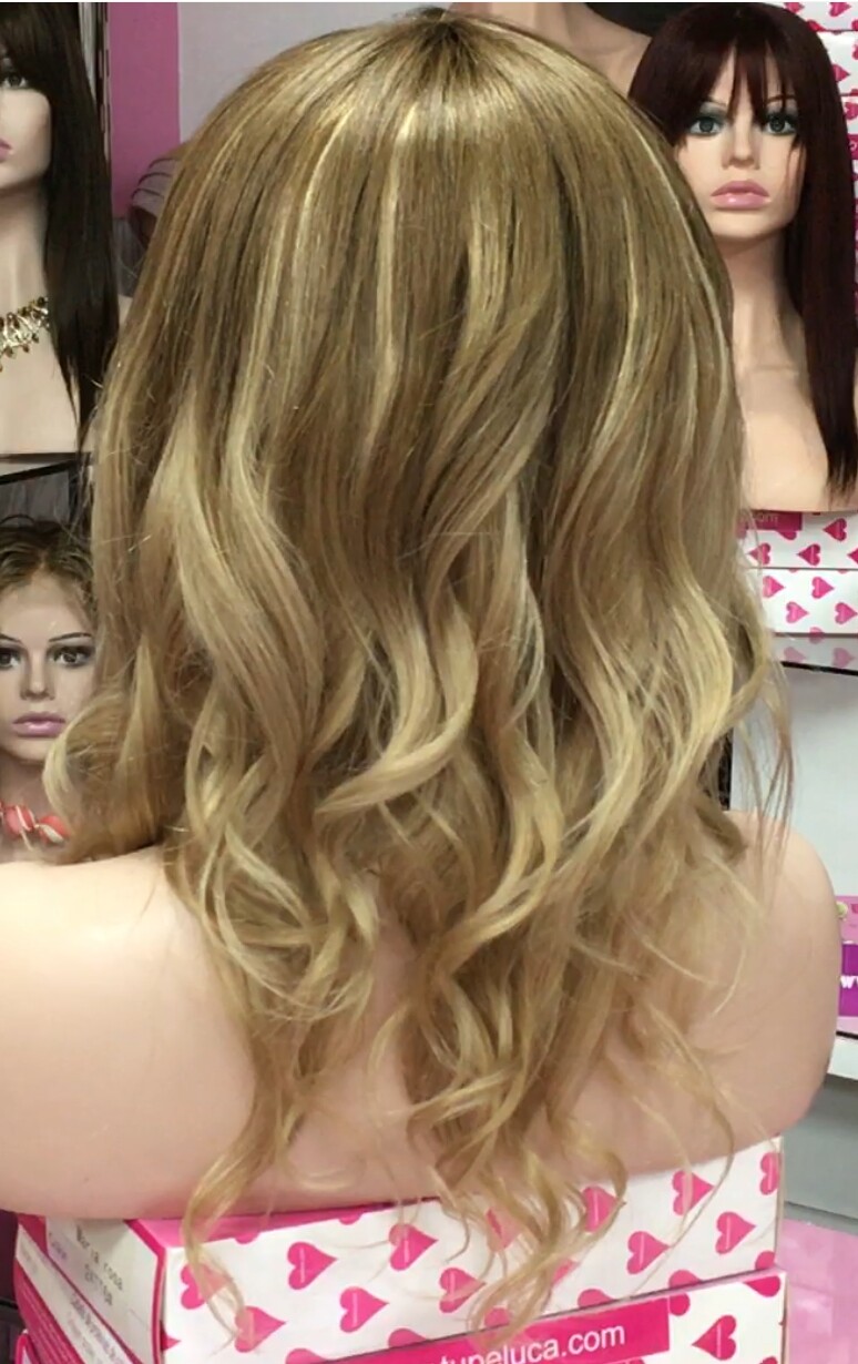 Peluca cabello natural KAMILA color 6T16 MAQUINA