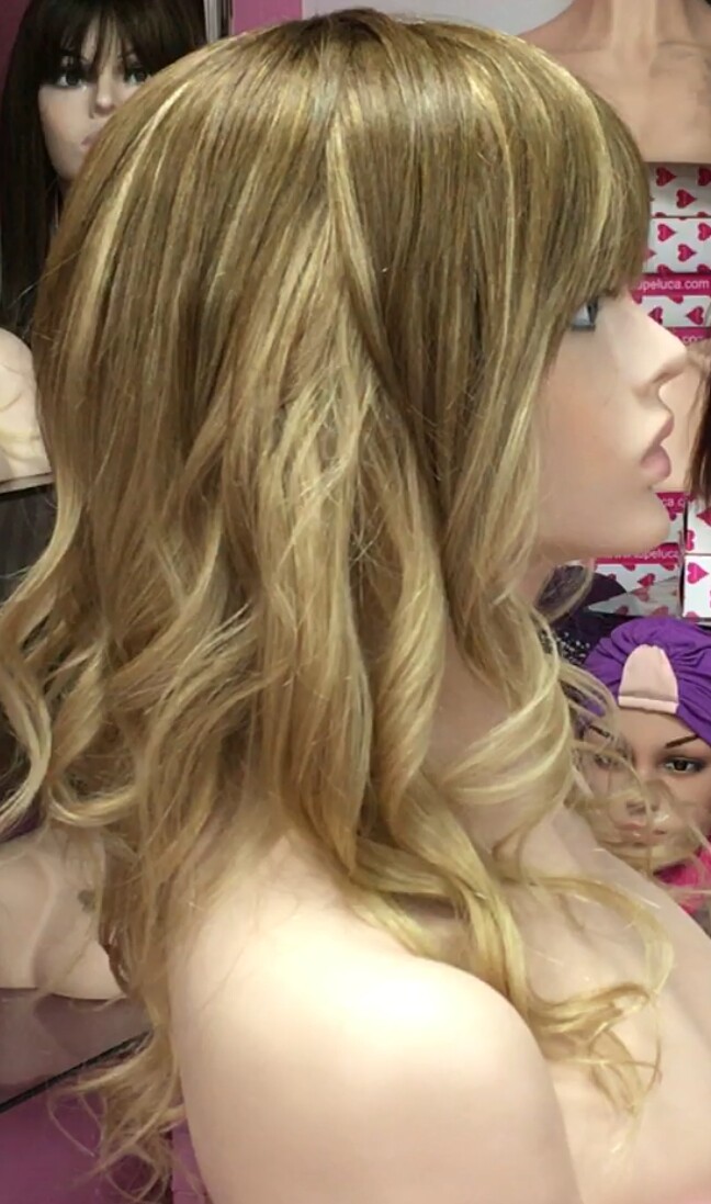 Peluca cabello natural KAMILA color 6T16 MAQUINA
