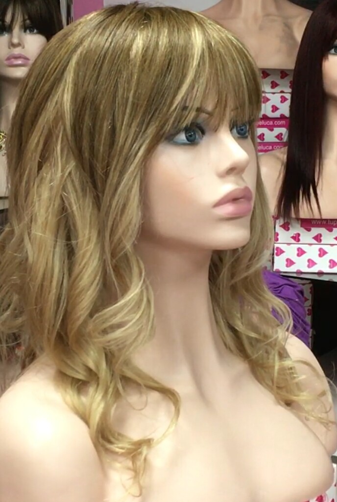 Peluca cabello natural KAMILA color 6T16 MAQUINA