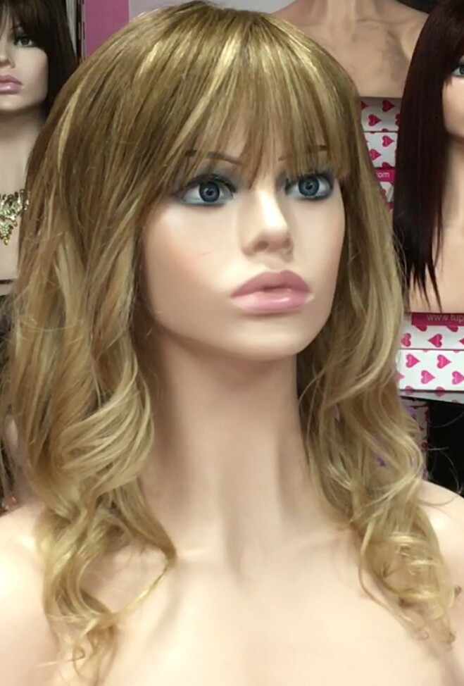 Peluca cabello natural KAMILA color 6T16 MAQUINA