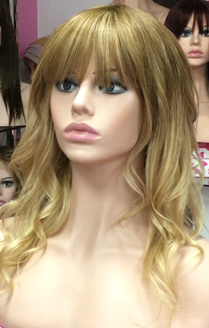 Peluca cabello natural KAMILA color 8T18 confecc. a MAQUINA