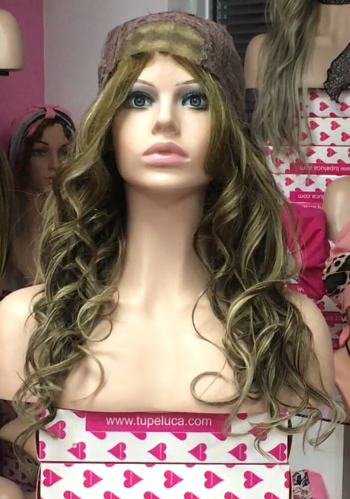 Peluca larga natural SIBILA ONDAS frontal TUL 4h18