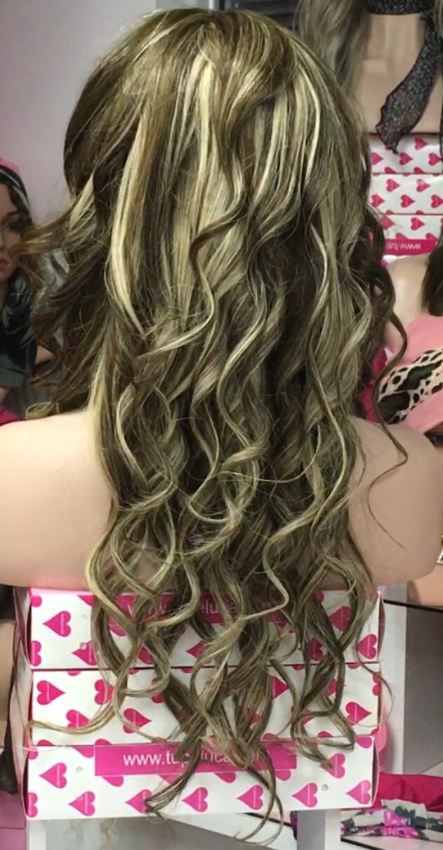 Peluca larga natural SIBILA ONDAS frontal TUL 4h18