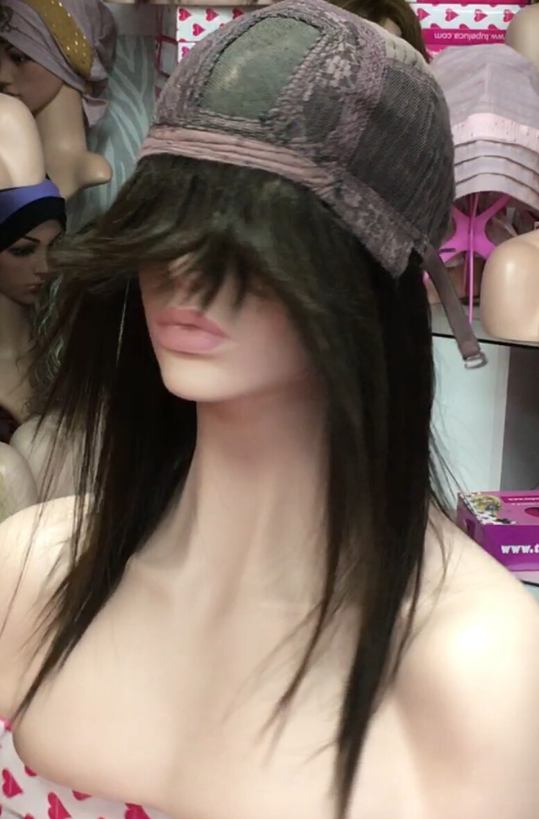 Peluca cabello natural Veronica color 2T4 RAYA de TUL transparente efecto piel